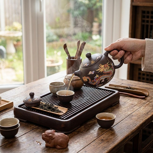 Color Changing Ceramic Teapot lifestyle